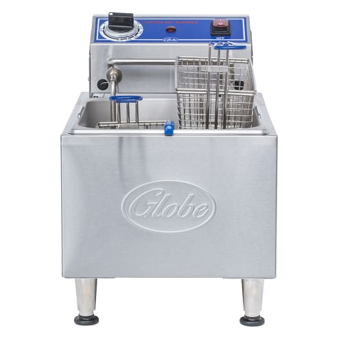 Globe PF10E Countertop Electric Fryer - (1) 10 lb Vat, 120v