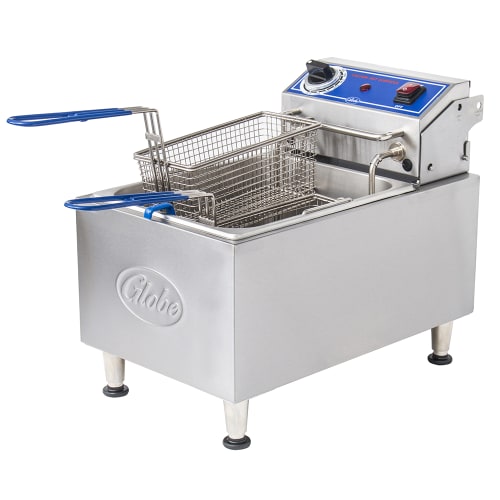 Globe PF10E Countertop Electric Fryer - (1) 10 lb Vat, 120v
