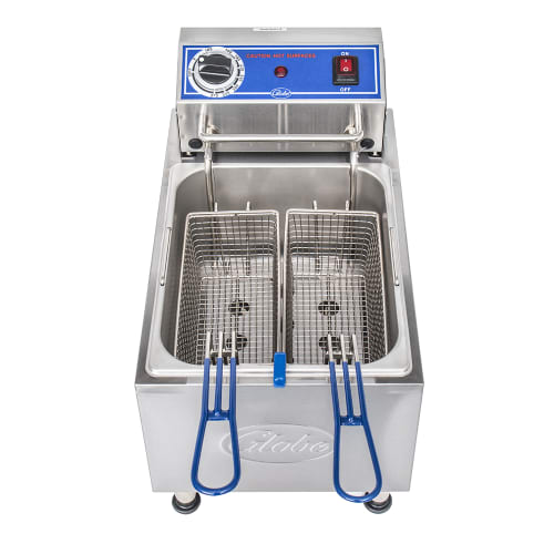 Globe PF10E Countertop Electric Fryer - (1) 10 lb Vat, 120v