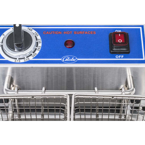 Globe PF10E Countertop Electric Fryer - (1) 10 lb Vat, 120v