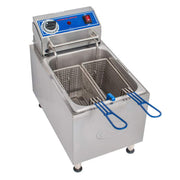 Globe PF16E Countertop Electric Fryer - (1) 16 lb Vat, 208-240v/1ph