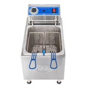 Globe PF16E Countertop Electric Fryer - (1) 16 lb Vat, 208-240v/1ph