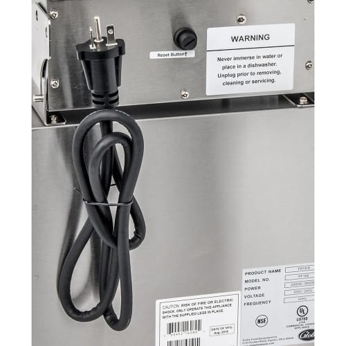 Globe PF16E Countertop Electric Fryer - (1) 16 lb Vat, 208-240v/1ph