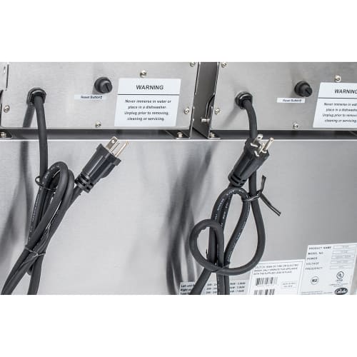 Globe PF32E Countertop Electric Fryer - (2) 16 lb Vats, 208 240v/1ph