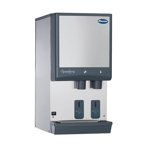 Follett 12CI414A-S 425 lb Symphony Plus™ Countertop Water & Nugget Ice Dispenser - 12 lb Storage, Touch-Free, 115v