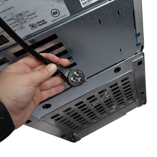 Follett 7UD112A-IW-CL-ST-00 100 lb Undercounter Water & Nugget Ice Dispenser - 7 lb Storage, Cup Fill, 115v