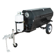 Big John Grills 60" Towable Gas Commercial Outdoor Roaster Smoker w/ Gas Tank Support, Liquid Propane (E-Z WAY)