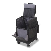 Forbes Industries In Room Rolling Housekeeping Cart w/ Handle - 20"L x 16"W x 28 3/4"H, Nylon, Black (2088)
