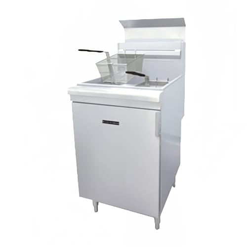 Black Diamond BDGF-150 Gas Fryer - (1) 70 lb Vat, Floor Model, Natural Gas