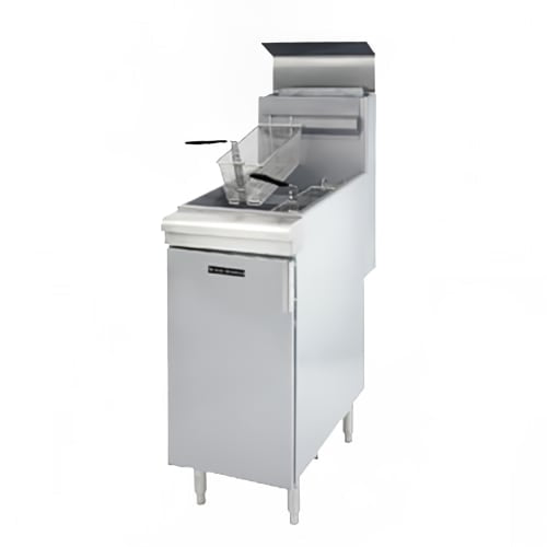 Black Diamond BDGF-90 Gas Fryer - (1) 40 lb Vat, Floor Model, Liquid Propane