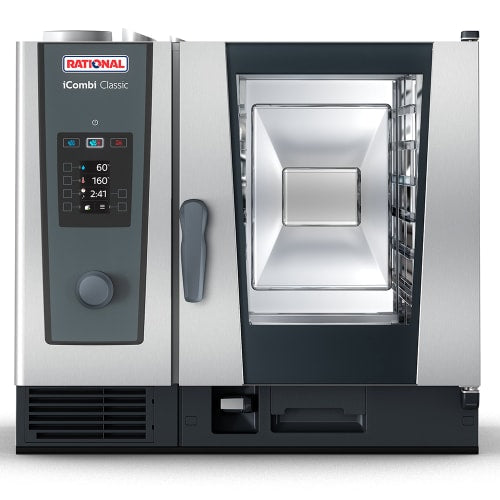 Rational ICC 6-HALF NG 120V 1 PH Half Size Combi Oven - Boiler Based, Natural Gas