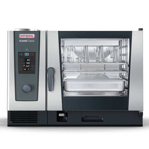 Rational ICC 6-FULL NG 208/240V 1 PH Full Size Combi Oven - Boiler Based, Natural Gas