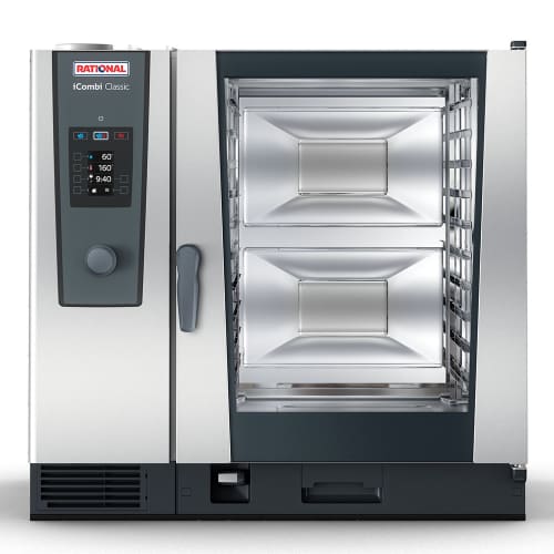 Rational ICC 10-FULL NG 208/240V 1 PH Full Size Combi Oven - Boiler Based, Natural Gas