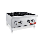 General GCHP-24-4NG 24" Gas Hotplate w/ (4) Burners & Manual Controls, Convertible
