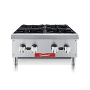 General GCHP-24-4NG 24" Gas Hotplate w/ (4) Burners & Manual Controls, Convertible