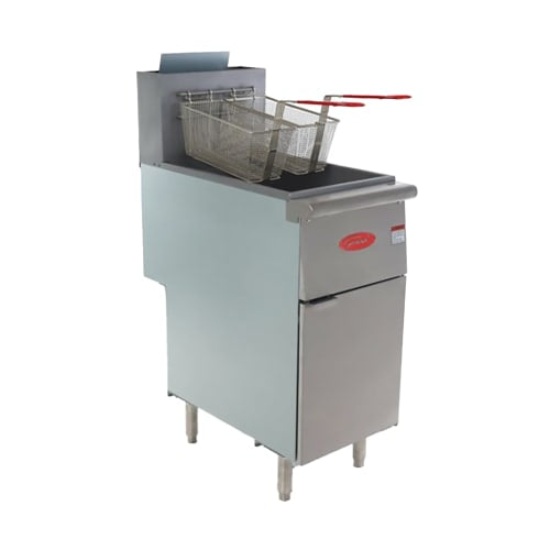 General GFF3-40LP Gas Fryer - (1) 40 lb. Vat, Floor Model, LP Gas
