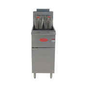 General GFF4-50N Gas Fryer - (1) 50 lb. Vat, Floor Model, Natural Gas