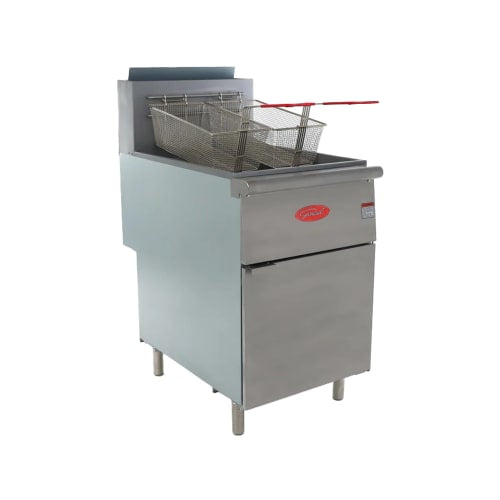 General GFF5-70N Gas Fryer - (1) 70 lb. Vat, Floor Model, Natural Gas