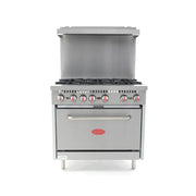 General GR6-36NG 36" 6 Burner Gas Range w/ Standard Oven, Natural Gas