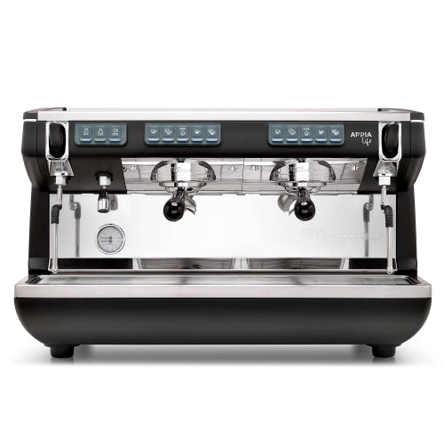 Nuova Simonelli Automatic Volumetric Espresso Machine w/ (2) Groups & 11 liter Boiler - 220v/1ph, Black (APPIA LIFE 2GR VOL)