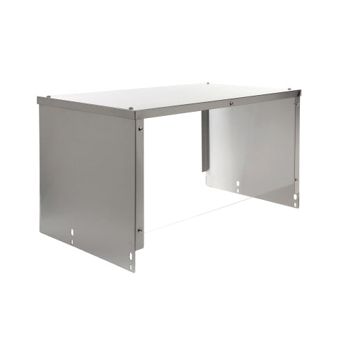 BevLes BVSG-18-2 18" Sneezeguard for (2) Well Steam Table, Aluminum w/ Acrylic Panel