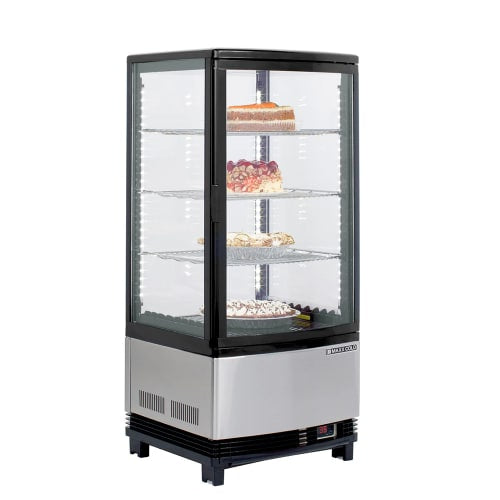 Maxx Cold MECR-31D 16 7/10" X-Series Self Service Countertop Refrigerated Display Case - (4) Levels, 120v
