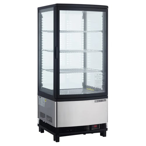 Maxx Cold MECR-31D 16 7/10" X-Series Self Service Countertop Refrigerated Display Case - (4) Levels, 120v
