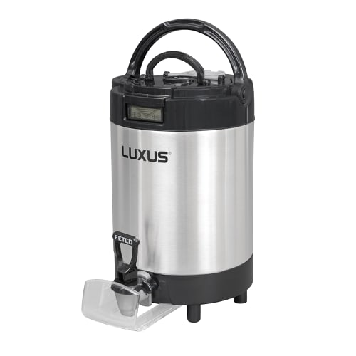 Fetco L4S-10 1 gal LUXUS® Thermal Coffee Dispenser, Black/Stainless Steel