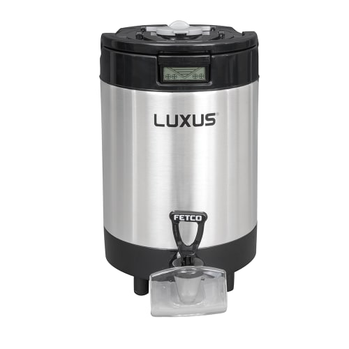 Fetco L4S-10 1 gal LUXUS® Thermal Coffee Dispenser, Black/Stainless Steel