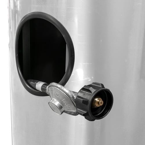 Crown Verity CV-2620-SS 90" Portable Patio Heater - 45,000 BTU, Stainless Steel, Liquid Propane