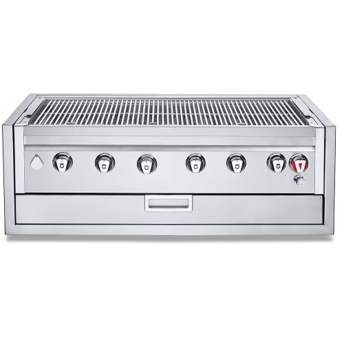 Crown Verity IBI42-GO 42" Built In Commercial Outdoor Charbroiler Grill Only w/ (6) Burners - Liquid Propane