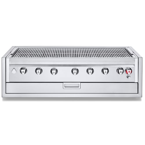 Crown Verity IBI48-GO 48" Built In Commercial Outdoor Charbroiler Grill Only w/ (7) Burners - Liquid Propane