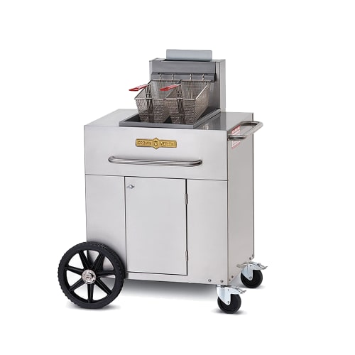 Crown Verity CV-PF-1NG Outdoor Gas Fryer - (1) 40 lb Vat, Natural Gas