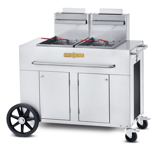 Crown Verity CV-PF-2NG Outdoor Gas Fryer - (2) 40 lb Vats, Natural Gas