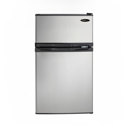 Danby DCR031B1BSLDD 3.1 cu ft Compact Refrigerator & Freezer w/ Solid Doors - Black/Stainless, 115v