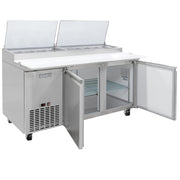 MoTak MPR-67-X 67 1/4" Pizza Prep Table w/ Refrigerated Base, 115v