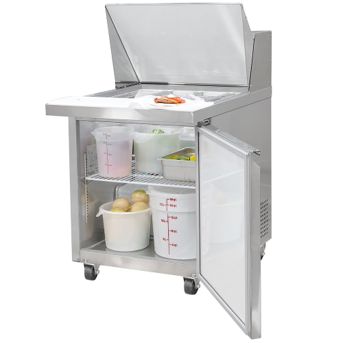 MoTak MST-28-12-X 27 1/2" Mega Top Sandwich/Salad Prep Table w/ Refrigerated Base, 115V