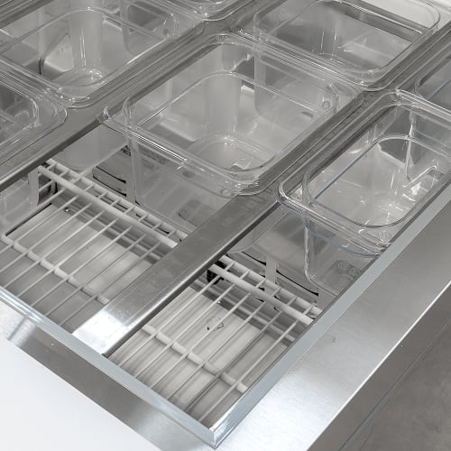 MoTak MST-28-12-X 27 1/2" Mega Top Sandwich/Salad Prep Table w/ Refrigerated Base, 115V