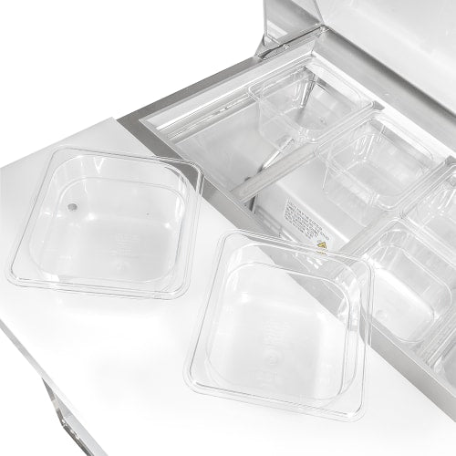 MoTak MST-28-X 27 1/2" Sandwich/Salad Prep Table w/ Refrigerated Base, 115v