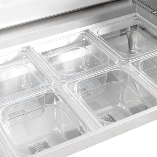 MoTak MST-28-X 27 1/2" Sandwich/Salad Prep Table w/ Refrigerated Base, 115v