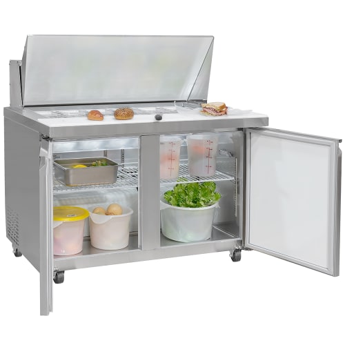 MoTak MST-48-18-X 46 7/8" Mega Top Sandwich/Salad Prep Table w/ Refrigerated Base, 115v