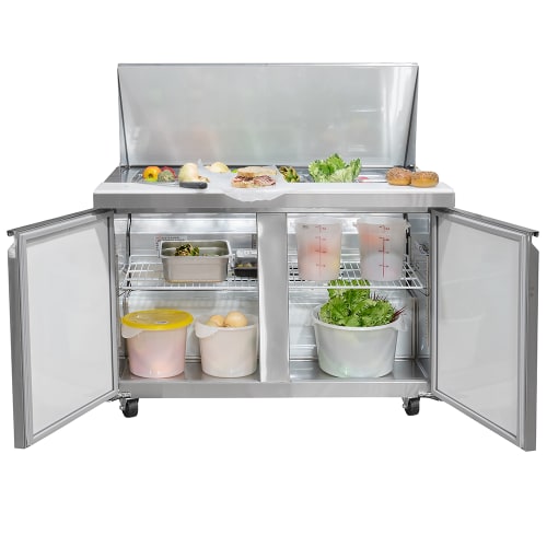 MoTak MST-48-18-X 46 7/8" Mega Top Sandwich/Salad Prep Table w/ Refrigerated Base, 115v