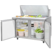 MoTak MST-48-18-X 46 7/8" Mega Top Sandwich/Salad Prep Table w/ Refrigerated Base, 115v