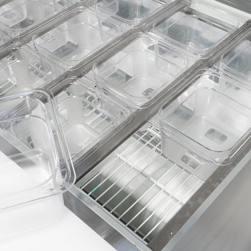 MoTak MST-48-18-X 46 7/8" Mega Top Sandwich/Salad Prep Table w/ Refrigerated Base, 115v