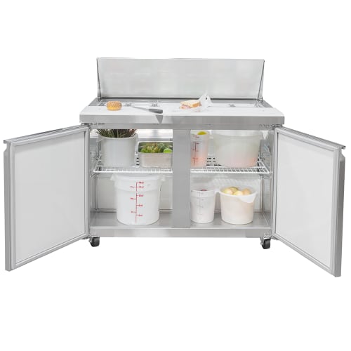 MoTak MST-48-X 46 7/8" Sandwich/Salad Prep Table w/ Refrigerated Base, 115v