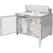 MoTak MST-48-X 46 7/8" Sandwich/Salad Prep Table w/ Refrigerated Base, 115v