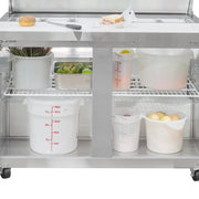 MoTak MST-48-X 46 7/8" Sandwich/Salad Prep Table w/ Refrigerated Base, 115v