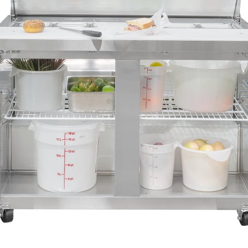 MoTak MST-48-X 46 7/8" Sandwich/Salad Prep Table w/ Refrigerated Base, 115v