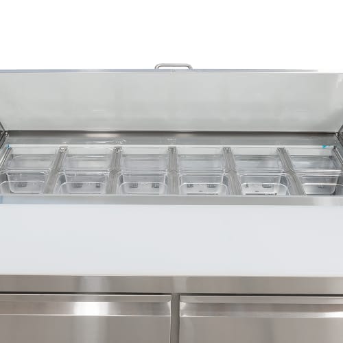MoTak MST-48-X 46 7/8" Sandwich/Salad Prep Table w/ Refrigerated Base, 115v