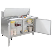 MoTak MST-60-24-X 60 1/5" Mega Top Sandwich/Salad Prep Table w/ Refrigerated Base, 115V